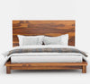 Akira Solid Wood High Headboard King Size Bed 2