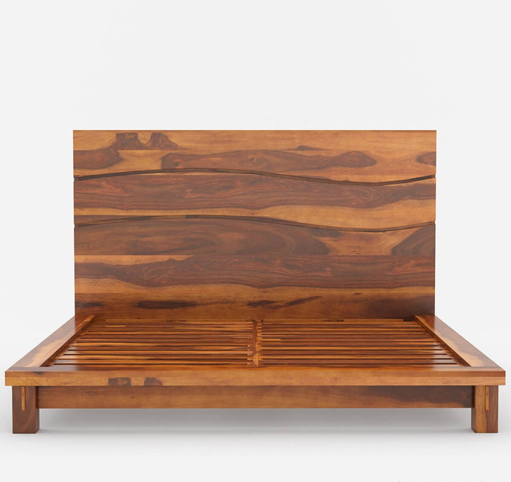 Akira Solid Wood High Headboard King Size Bed 6