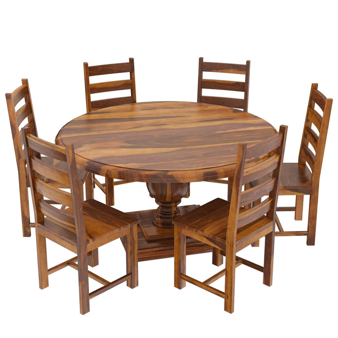 Abelard Round Dinign Table 6 Chair Set 2