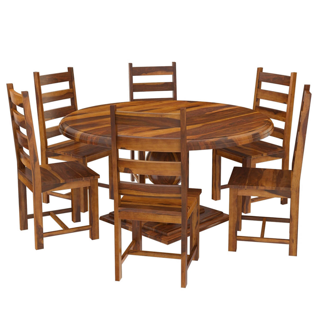 Abelard Round Dinign Table 6 Chair Set 3
