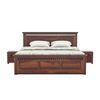  Mahina King Size Bed With Storage Walnut 2