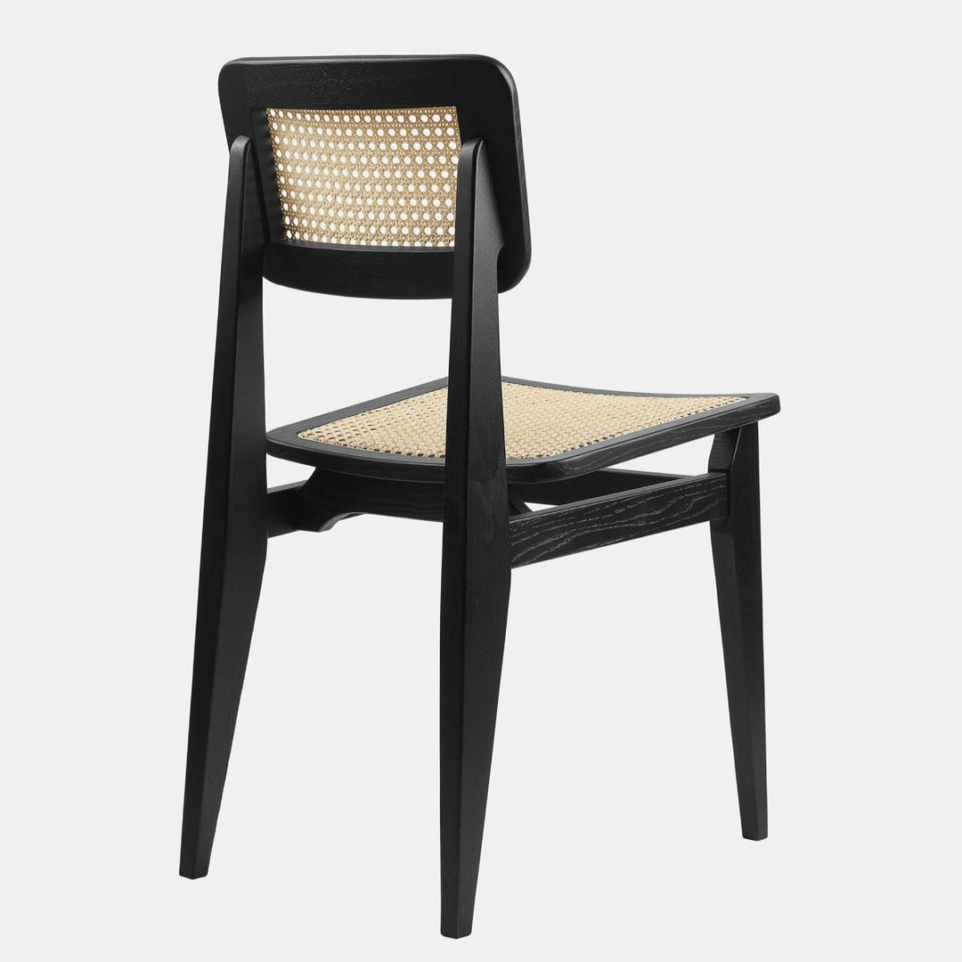 Nismaaya Harini Black Stained Oak & Rattan Dining Chair 3