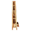 Nismaaya Admassu Solid Wood Open Shelf Leaning Ladder Bookcase w Drawer