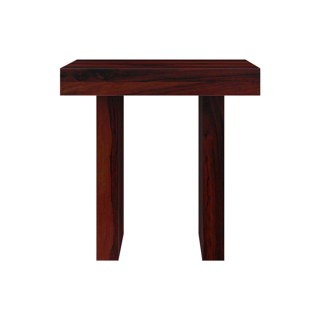 Nismaaya Ade Contemporary Solid Wood End Table