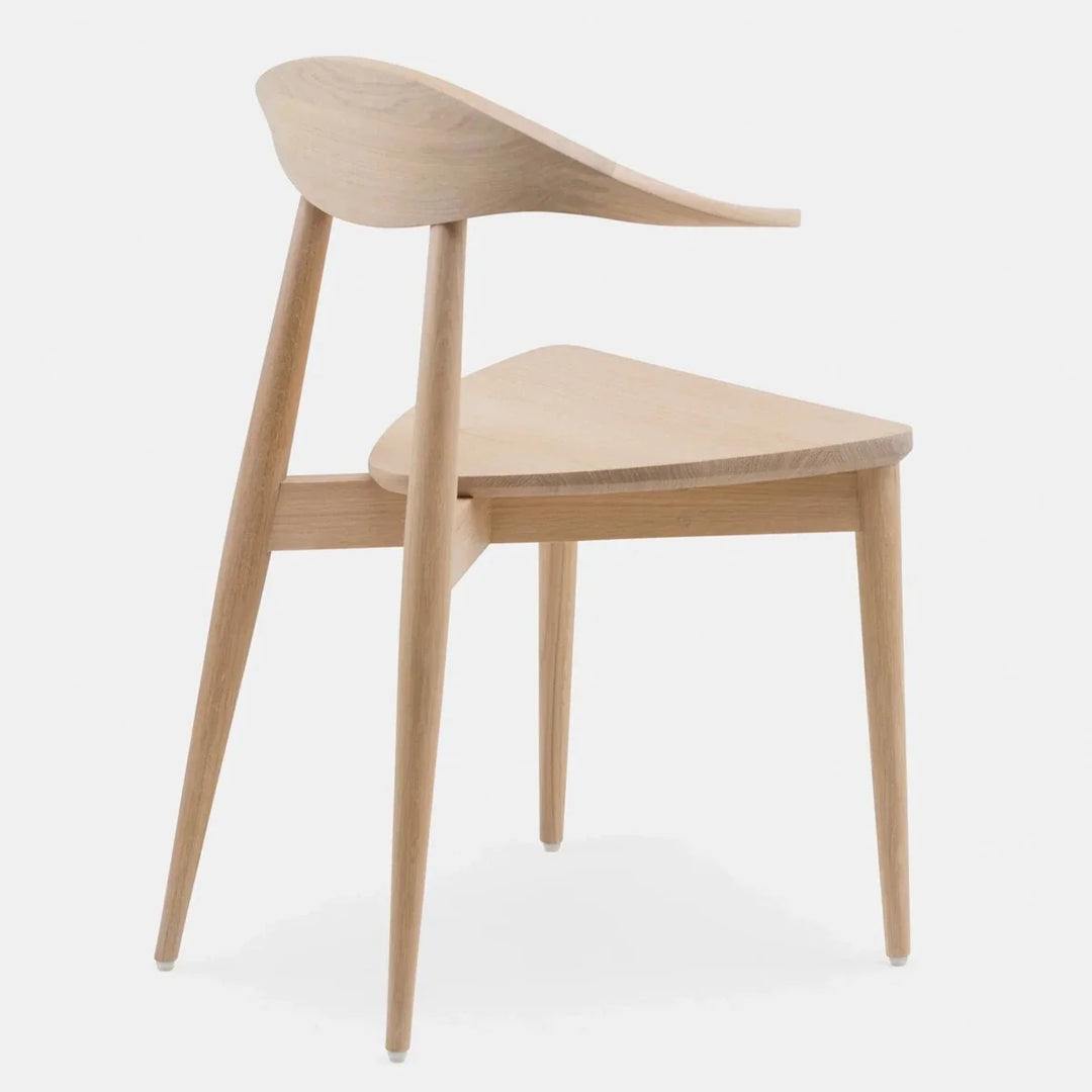 Cametra White Oak Wood Study Chair