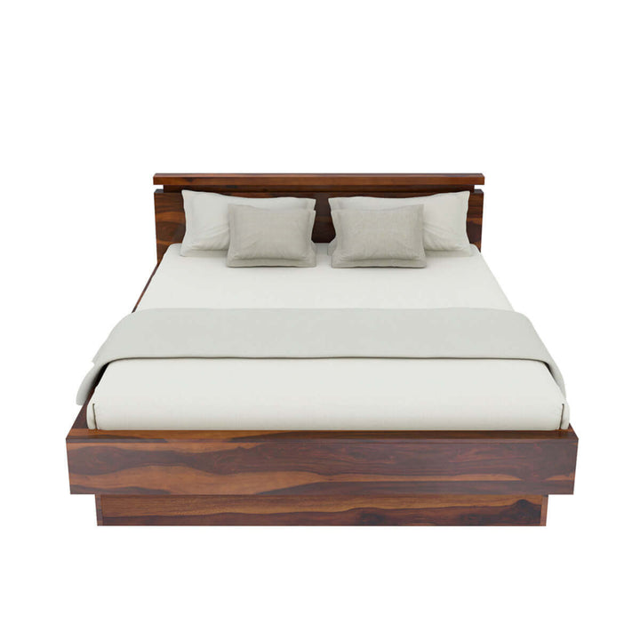 Akande Solid Wood King Size Bed Frame 3