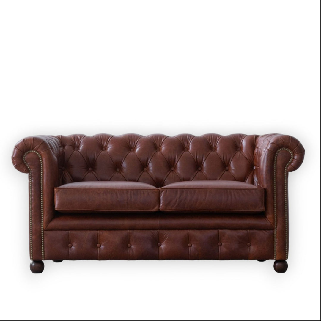 Cammie Chester 2 Seater Leather Sofa 2