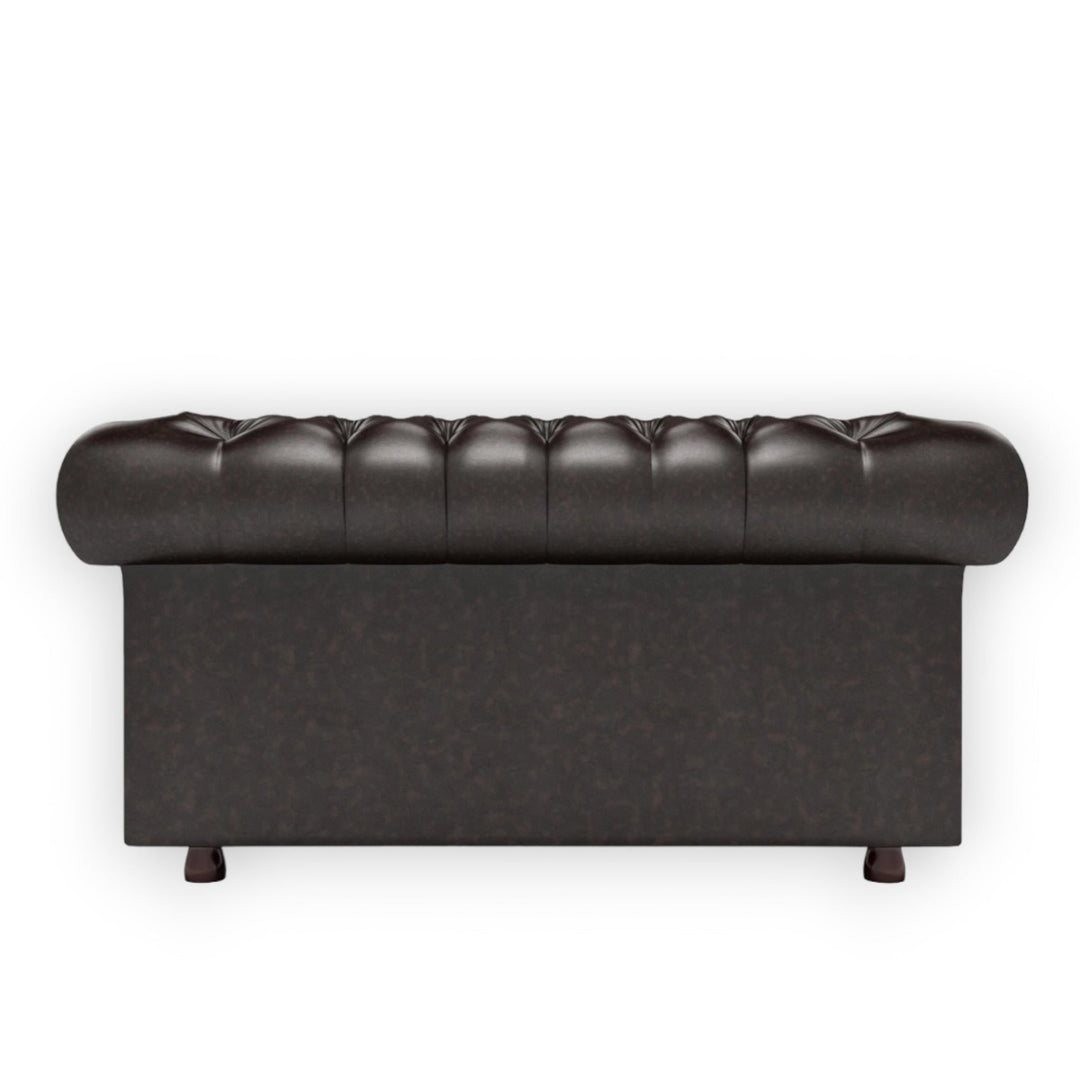 Camryn Traditional Chesterfield 2 Seater Sofas Dark Brown 2