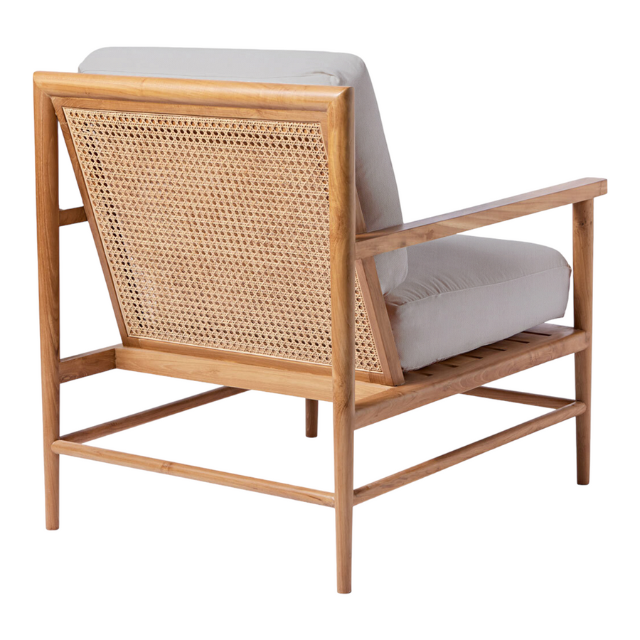 Agron Rattan Arm Teak Wood & Rattan Chair – Nismaaya Decor