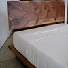 Aharon Walnut Wood King Size Bed 4