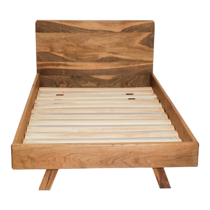 Aico Oak Wood King Size Bed 3