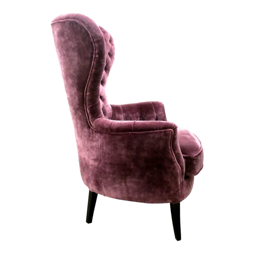 Aldous Wing Chair Purple 2