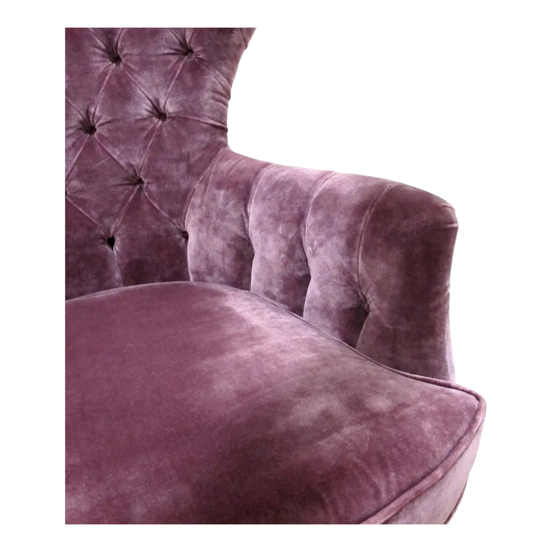 Aldous Wing Chair Purple 7