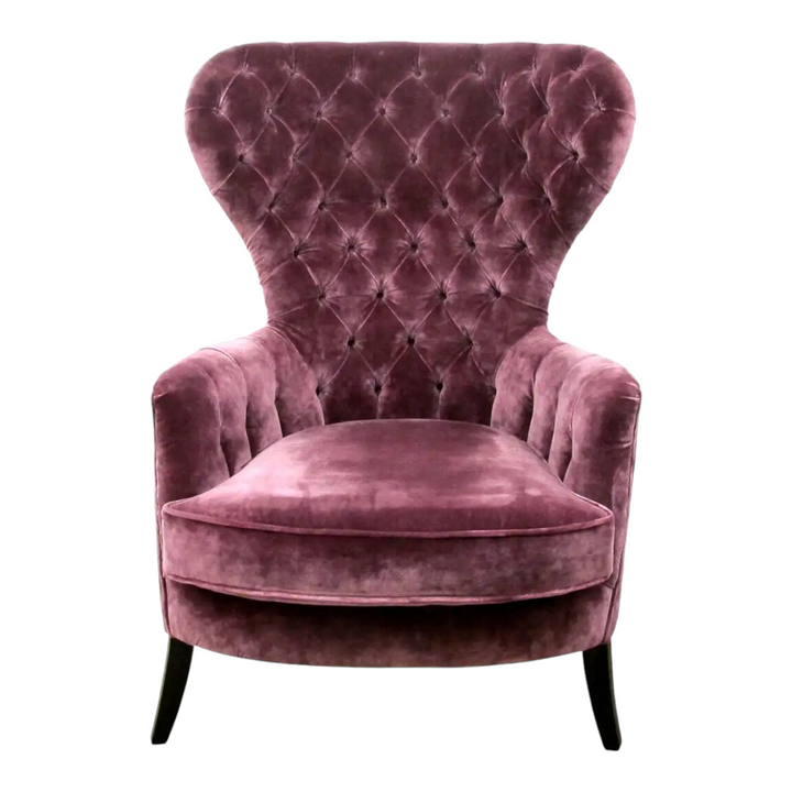 Aldous Wing Chair Purple 1