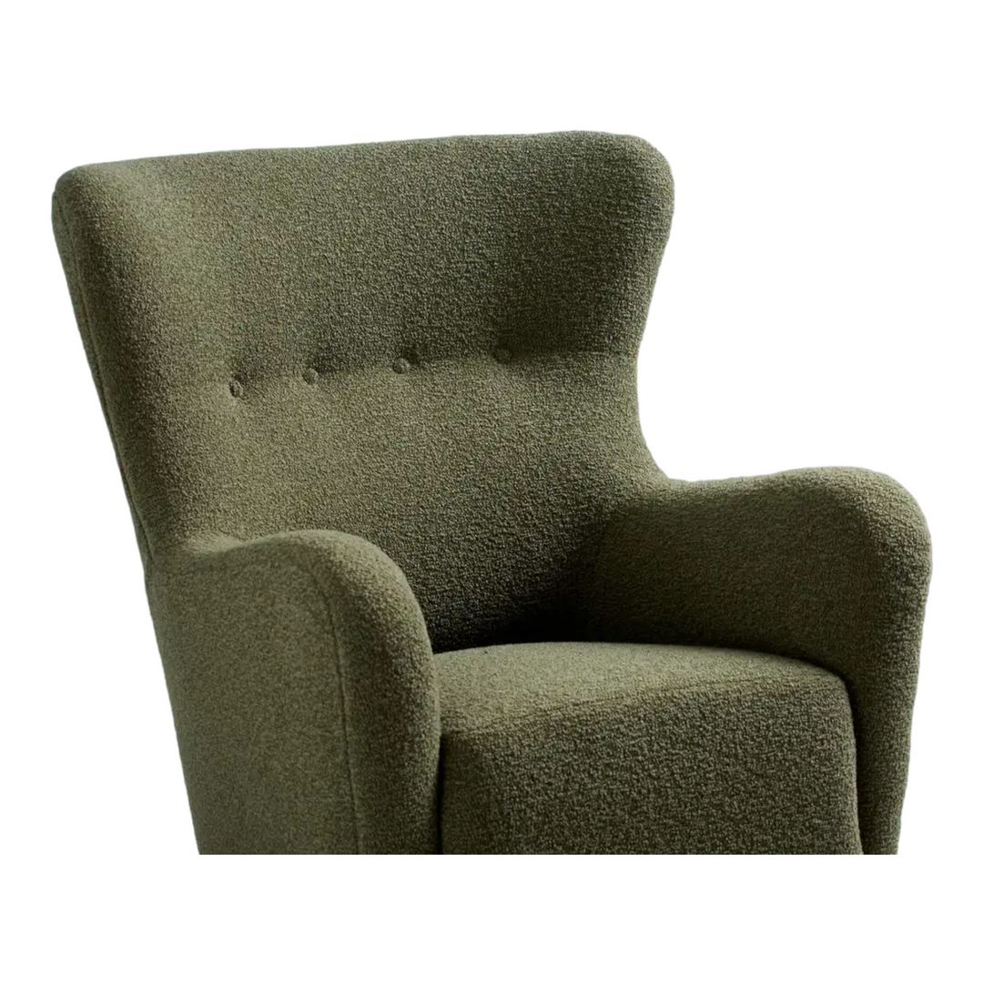 Aldram Wing Chair Green 7