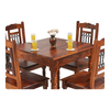 Beale 4 Seater Dining Set With Chairs Honey 4