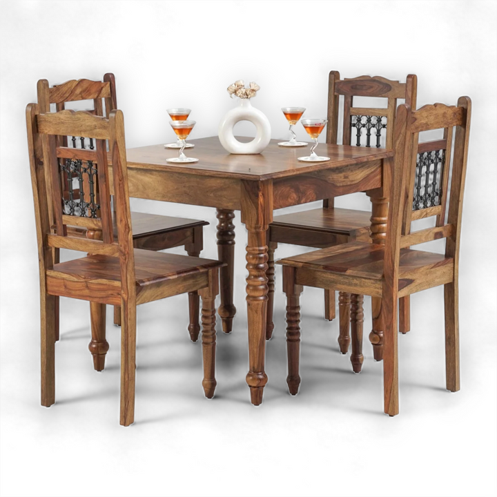 Beale 4 Seater Dining Set With Chairs 1