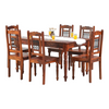 Bean 6 Seater Dining Set With Chairs Honey2
