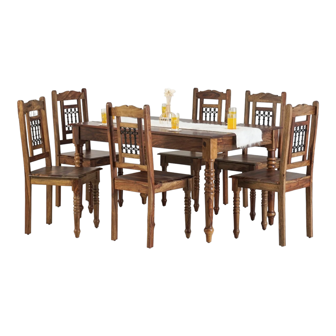 six seater vintage style six chair one table dining at best price. shop now
