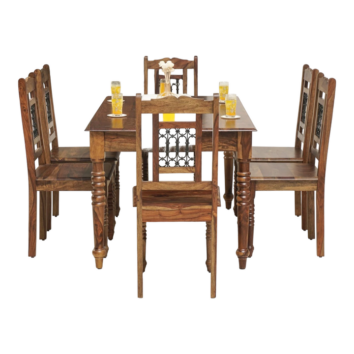 Bean 6 Seater Dining Set With Chairs