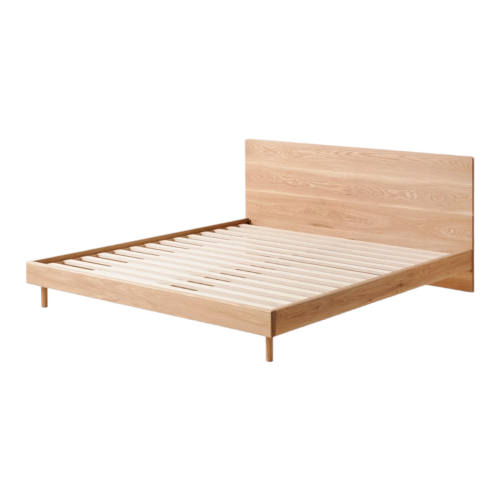 Cadao Oak Wood King Size Bed 2