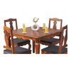 Calvine 4 Seater Dining Set With Chairs Honey 3