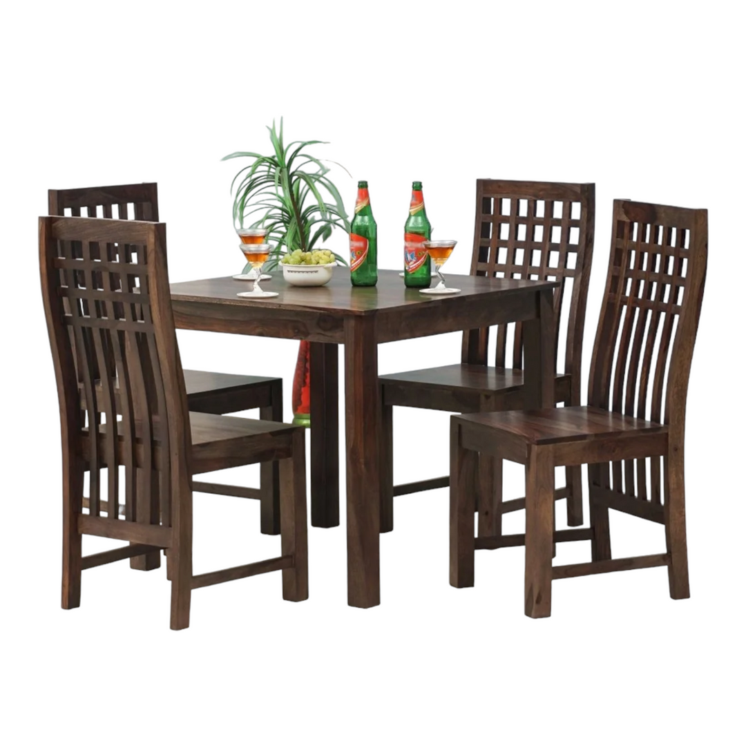 Cameron 4 Seater Dining Table With Chairs Teak 2