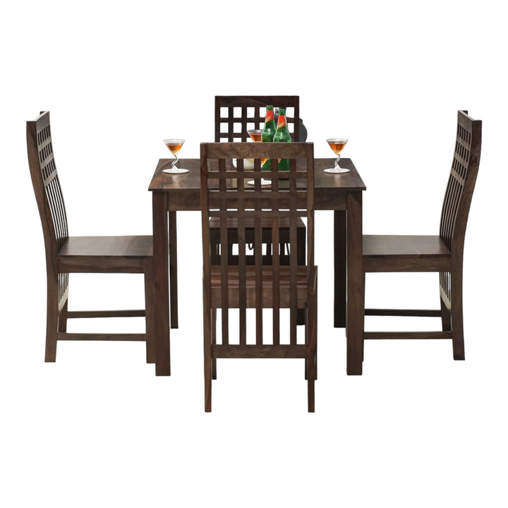 Cameron 4 Seater Dining Table With Chairs Teak 4