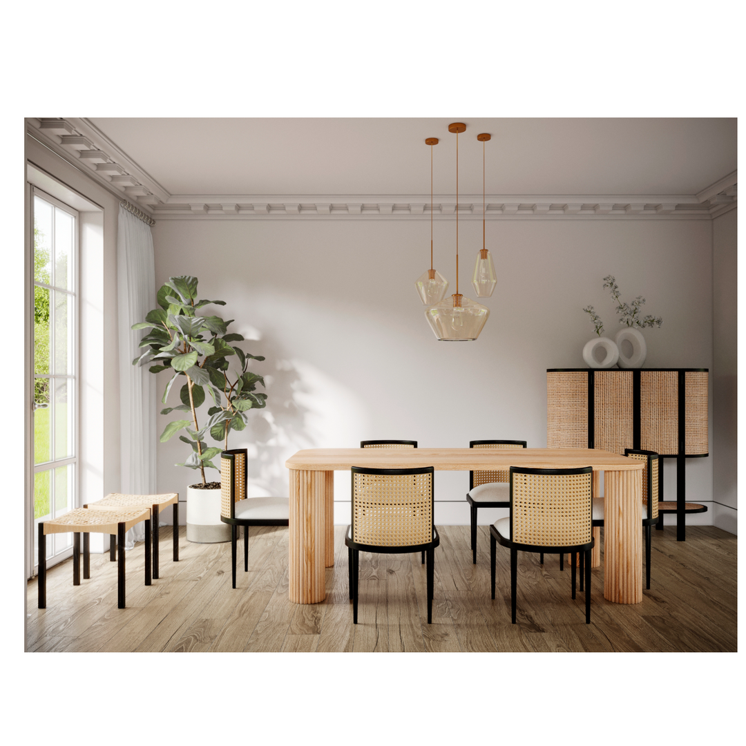 Modern 6 Seater Dining Table With six Chairs and table shop online