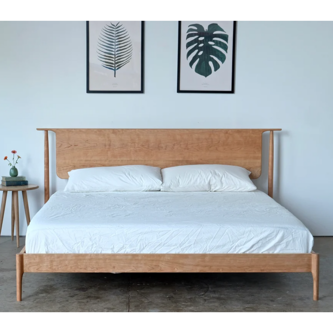 Dacre Oak Wood King Size Bed 1