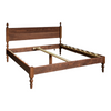 Daeira Walnut Wood King Size Bed 1