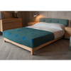 Dai Oak Wood Upholstered Headboard King Size Bed 3