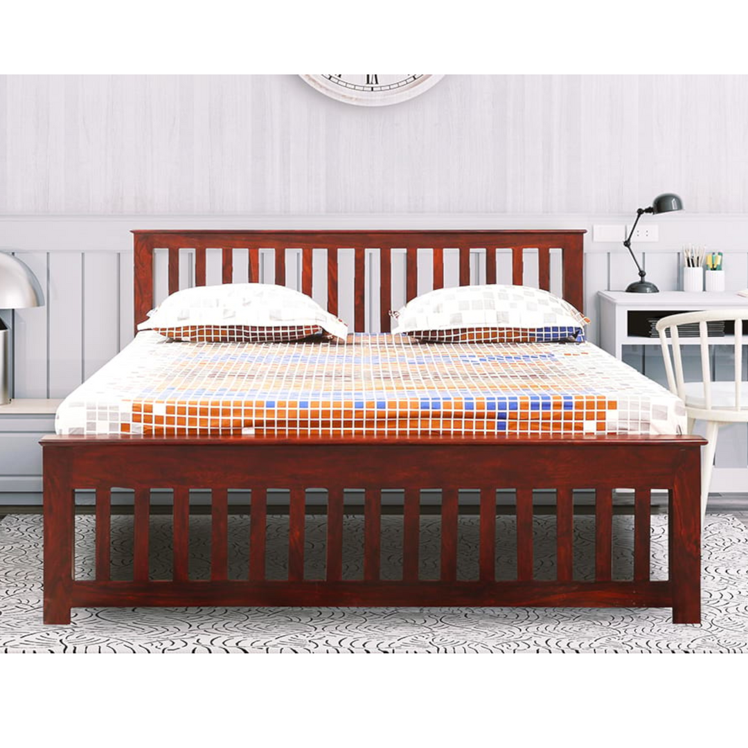 King size bed cot with mattress clearance