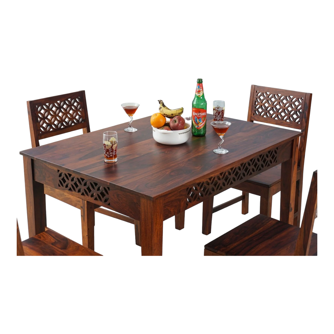 Falcon 4 Seater Dining Table Set With Chairs 4