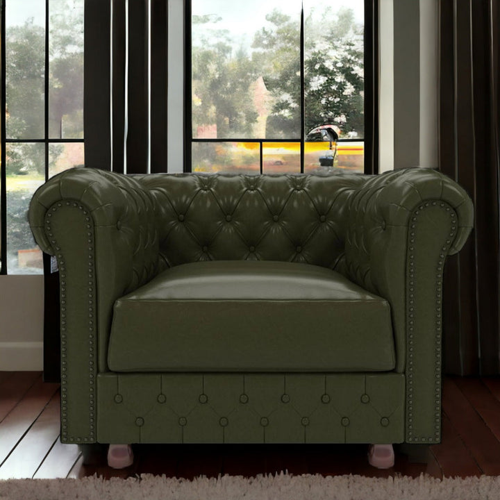 Iconic 1 Seater Sofas Bottle Green Best in Class