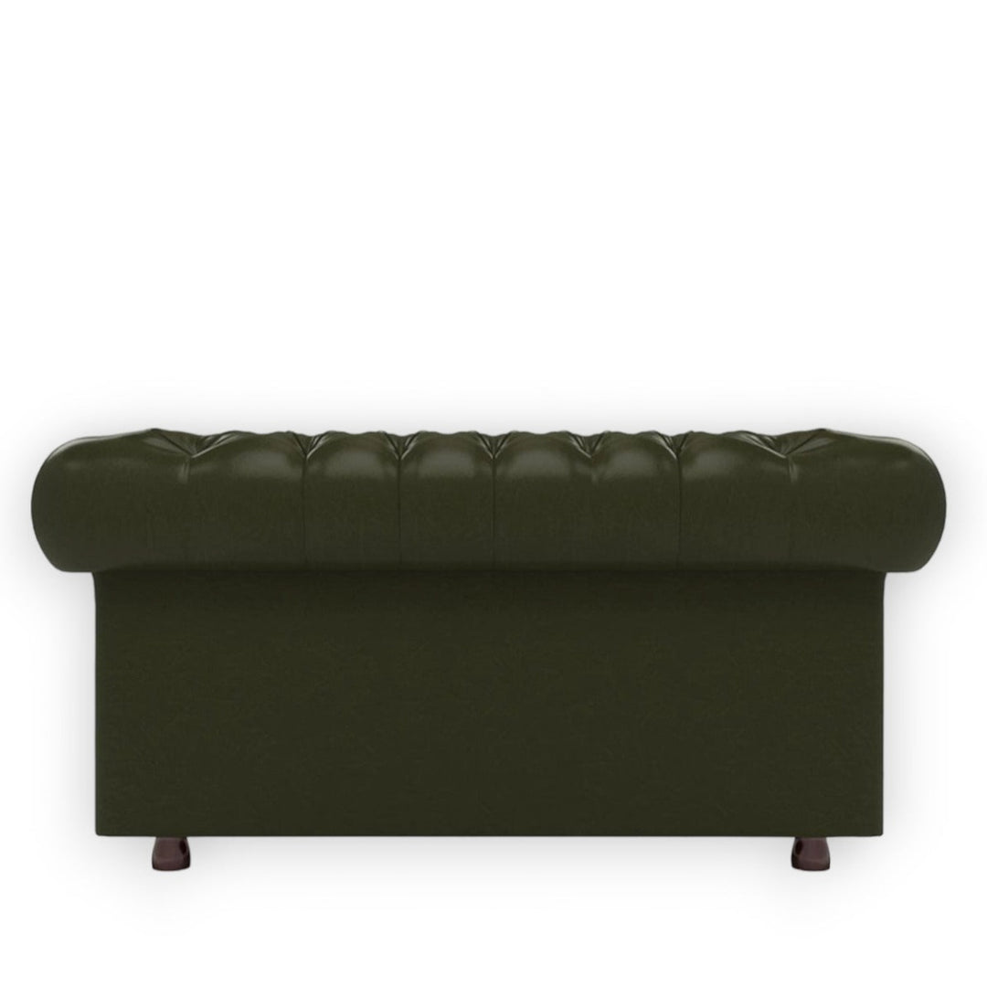 Base Traditional Chesterfield 2 Seater Sofas Bottle Green 3